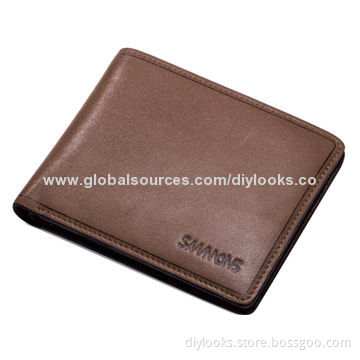 SAMMONS High-end Top-grain Leather Wallet (Brown)